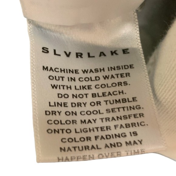 NWT SLVRLAKE Women's Beatnik High Rise Distressed Slim Straight Jeans Size 28 - Picture 8 of 11